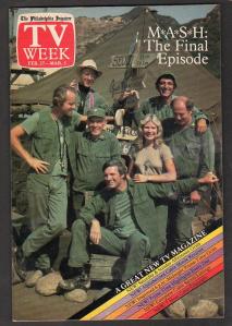TV Week final episode cover depicting M*A*S*H television show cast 